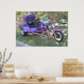 Custom Trike 3D Anaglyph Photo Poster (Cuisine)