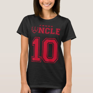 Custom Trots Football Uncle Number 10 R Personaliz T-shirt