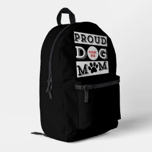 Custom Trotse Hond Mama Pet Lover Bedrukte Rugzak