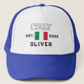 Custom Trucker Cap for Italy Fans, Personalized (Voorkant)
