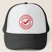 Custom trucker hat for grillmaster BBQ chef Trucker Pet (Voorkant)