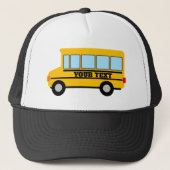 Custom trucker hoed voor school bus chauffeur trucker pet (Voorkant)