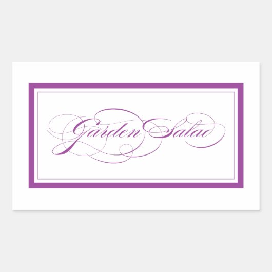 Custom_tuin salade rechthoekige sticker (Voorkant)