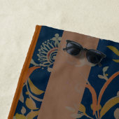 CUSTOM Tumeric + Ginger Swirl Motif Strandlaken (In situ)