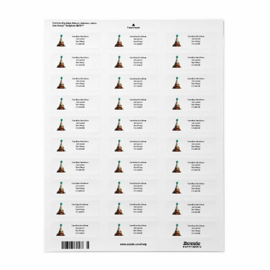 Custom turtle party place settings etiket (Full Sheet)