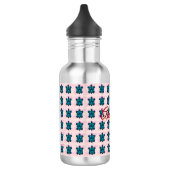 Custom turtle pattern Sherpa Blanket Waterfles (Links)