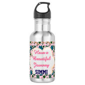 Custom turtle pattern  waterfles  (Voorkant)