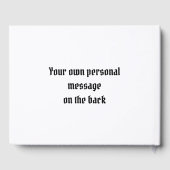 Custom Twee Bruiden Biker Motorfiets Avond Bruilof Gastenboek (Achterkant)