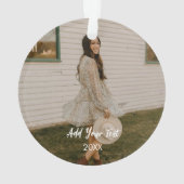 Custom Two Photos Acrylic Ornament (achterkant)