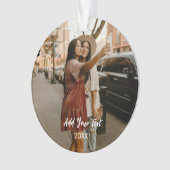 Custom Two Photos Acrylic Ornament (voorkant)