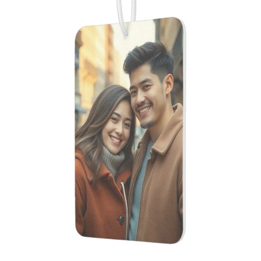 Custom Two-Sided Photo Car Air Freshener Luchtverfrisser (Links)