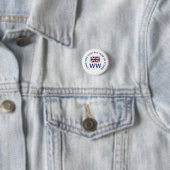 Custom Union Jack MONOGRAM Ronde Button 3,2 Cm (In situ)