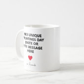 Custom Unique Husband Valentijnsdag Quote Koffiemok (Voorkant links)