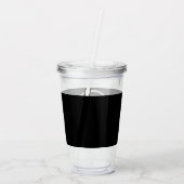 custom, unique, sleek & minimalist acryl drinkbeker (Achterkant)