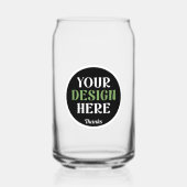 custom, unique, sleek & minimalist blikvorm glas (Voorkant)