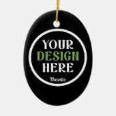 custom, unique, sleek & minimalist keramisch ornament (Voorkant)