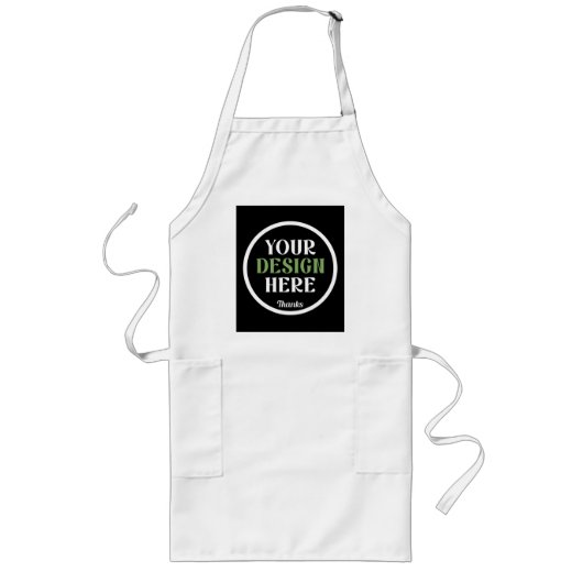 custom, unique, sleek & minimalist lang schort (Voorkant)