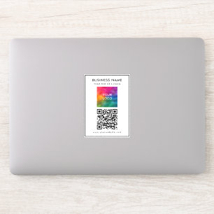 Custom Upload Business Logo Voeg tekst QR-code toe Sticker