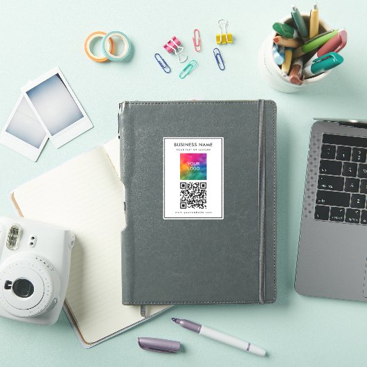 Custom Upload Business Logo Voeg tekst QR-code toe Sticker (iPad Cover)