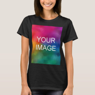 Custom Upload foto Vrouwen Moderne Sjabloon T-shirt