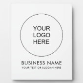 Custom Upload hier uw zakelijke Logo Fotoplaat (Voorkant)