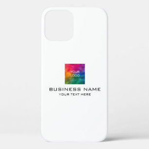 Custom Upload uw bedrijf Business Logo hier iPhone 12 Hoesje