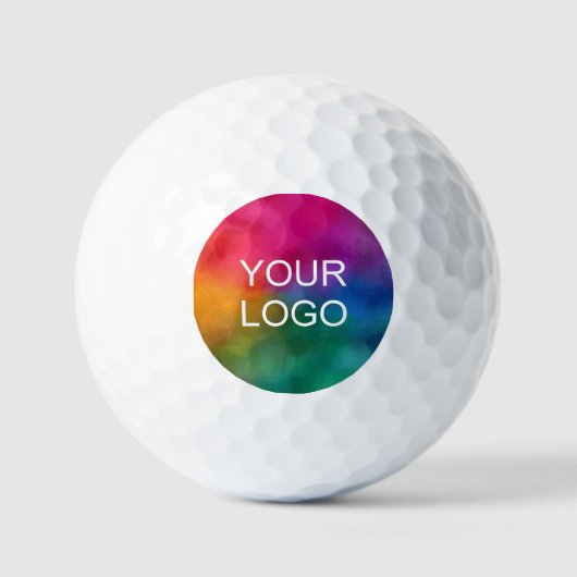 Custom Upload Your Logo Elegant Value 3 Pack Golfballen (Voorkant)