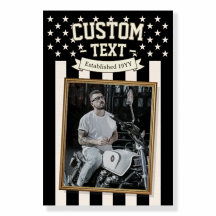 Custom USA Flag Photo Welcome Sign, Patriotic