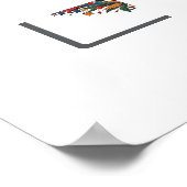 Custom USA National Soccer Bald Eagle Logo Poster (Hoek)