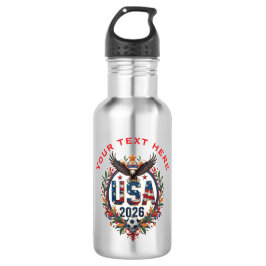 Custom USA National Soccer Team Bald Eagle Logo Waterfles