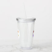 Custom Uw Bedrijf Logo Acryl Tumbler Acryl Drinkbeker (Links)