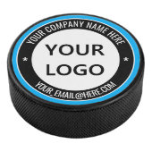 Custom Uw Bedrijf Logo en Tekst Hockey Puck (3/4)