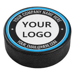Custom Uw Bedrijf Logo en Tekst Hockey Puck