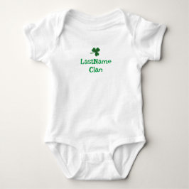 Custom Uw Clan Shamrock Baby/Peuter Bodysuit