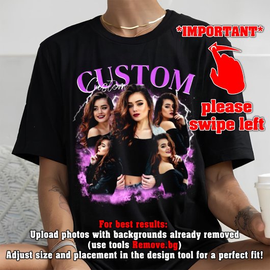 CUSTOM UW eigen Bootleg Idee Hier, bootleg T-shirt