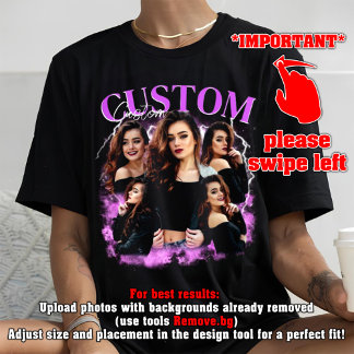 CUSTOM UW eigen Bootleg Idee Hier, bootleg T-shirt