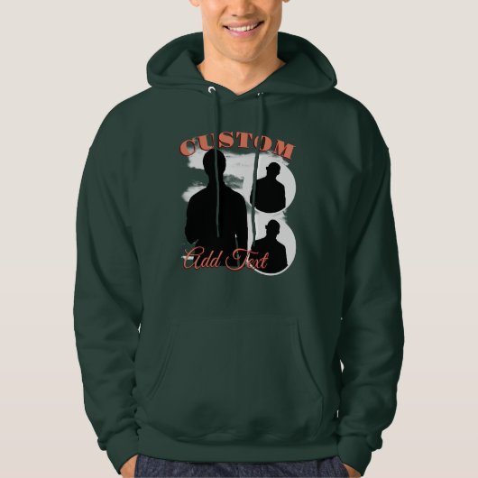 CUSTOM UW eigen Bootleg Idee Hier Zweet Hoodie (Voorkant)