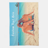 Custom Uw Foto Keukenhanddoek met Tekst (Verticaal)