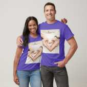 Custom Uw Foto T-Shirt Gift met Liefde Tekst (Unisex)