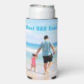 Custom Uw Papa Foto Koelbox - Beste PAPA ooit (Seltzer Achterkant)