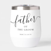 Custom Vader van de Groom Script Kalligrafie Naam (Voorkant)