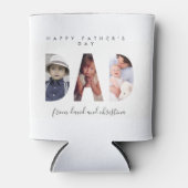 Custom Vaders Dag Fotocollage Beste Papa Blikjeskoeler (Voorkant)