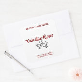 Custom Valentine Candle Labels – Love Birds Design (Envelop)