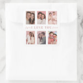 Custom Valentine’s Day Photo Collage Stickers Gift (Tas)