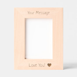 Custom Valentine's Day Personalized Wood Gegraveerde Lijstjes