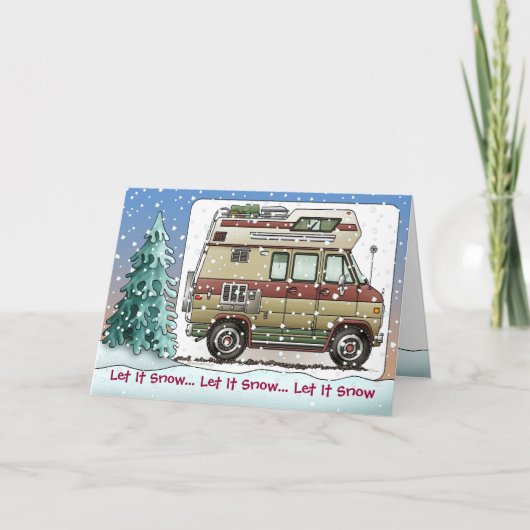 Custom Van Camper RV Holiday Kaarten (Voorkant)
