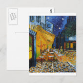 Custom Van Gogh Cafe Terrace  Fine Art Briefkaart (Voorkant / Achterkant)