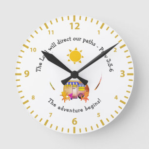 Custom VAN LIFE ADVENTURE Christelijk Ronde Klok