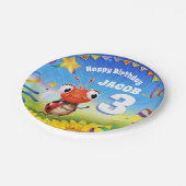 Custom Verjaardag Party bord boy 3 jaar oud (Gekanteld)
