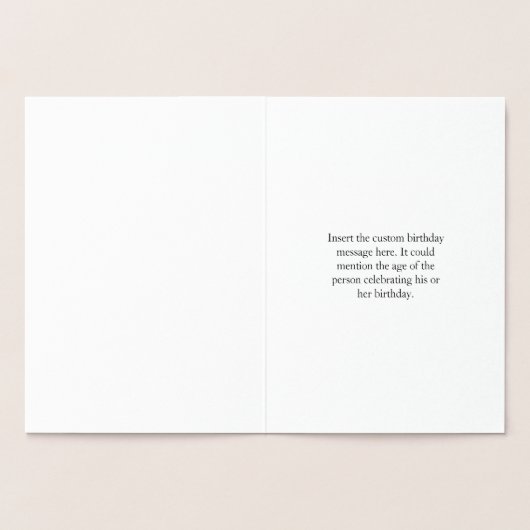 Custom & "VERJAARDAG WENSEN!" Kaart (Binnen)